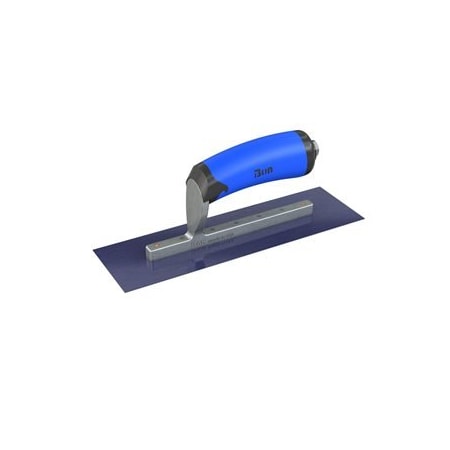 Blue Steel Finsihing Trowel - Square End - 10 X 3 With Comfort Wave Handle